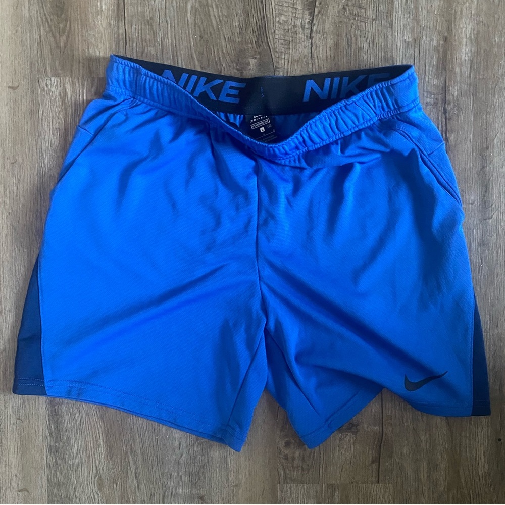 Nike Men's Vibrant Blue Athletic Shorts